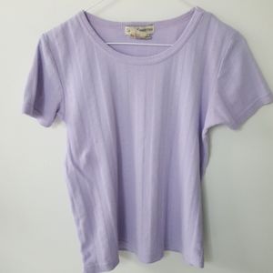 Lilac fine knit tshirt